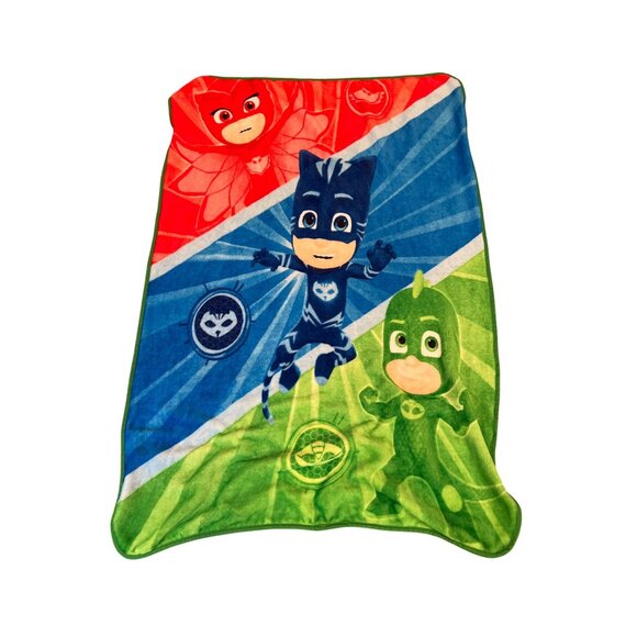 PJ Masks Kids Fleece Throw Blanket 50" X 60" - Picture 1 of 2